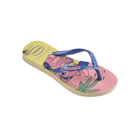 Havaianas Kids Slim Disney Buttercream Flip Flops Side View