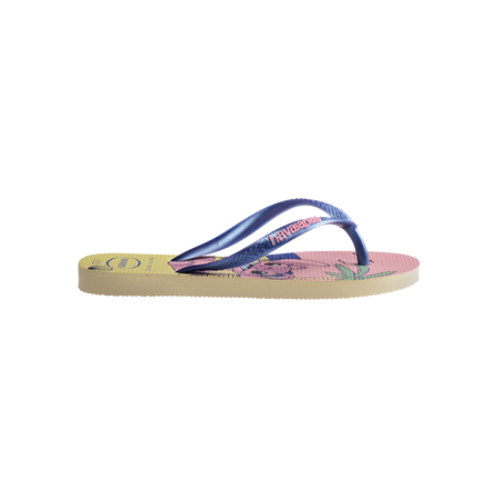 Havaianas Kids Slim Disney Buttercream Flip Flops Detail View