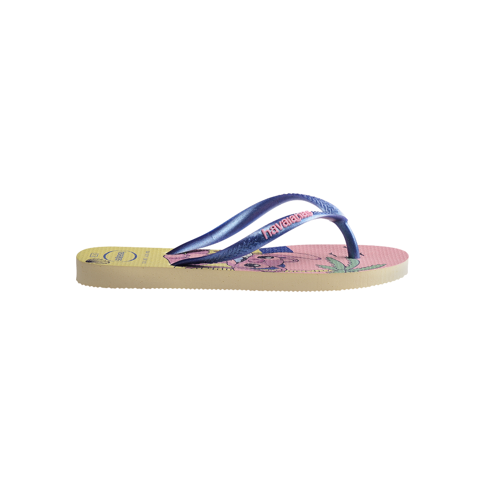 Havaianas Kids Slim Disney Buttercream Flip Flops Detail View