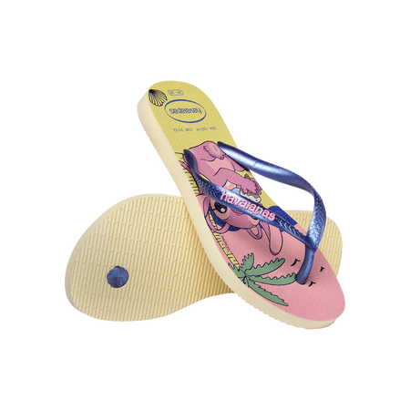 Havaianas Kids Slim Disney Buttercream Flip Flops Pair Shot