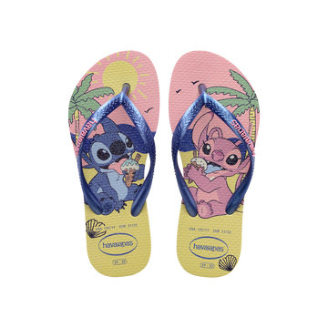 Havaianas Kids Slim Disney Buttercream Flip Flops Front View