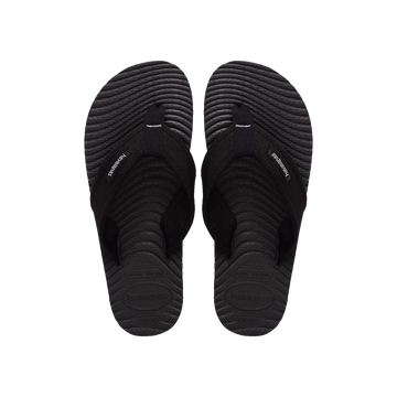 Havaianas Surfer Coast Flip Flops New Graphite/Black Flip Flops Front View