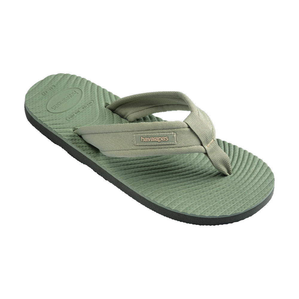 Havaianas Surfer Coast Flip Flops Green Olive Flip Flops Side View