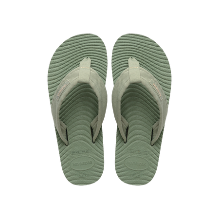 Havaianas Surfer Coast Flip Flops Green Olive Flip Flops Front View