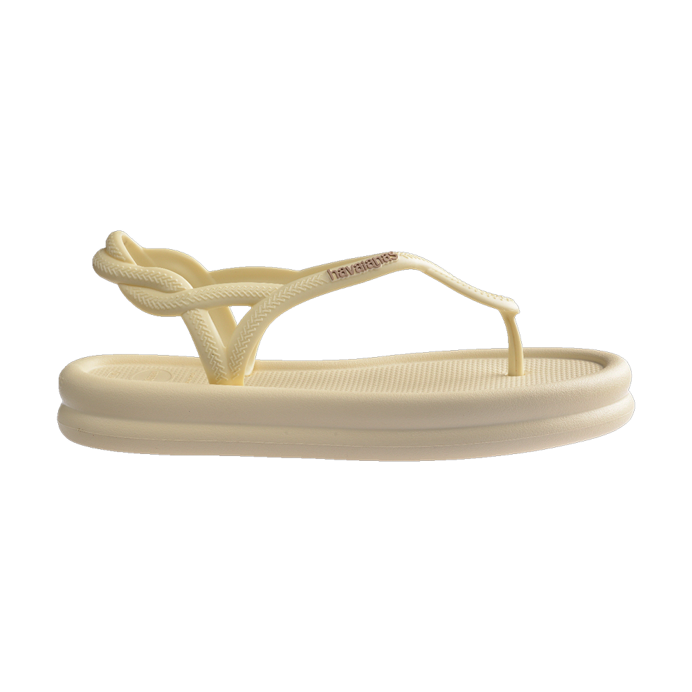 Havaianas Luna Puffed Sandals Buttercream Flip Flops Detail View