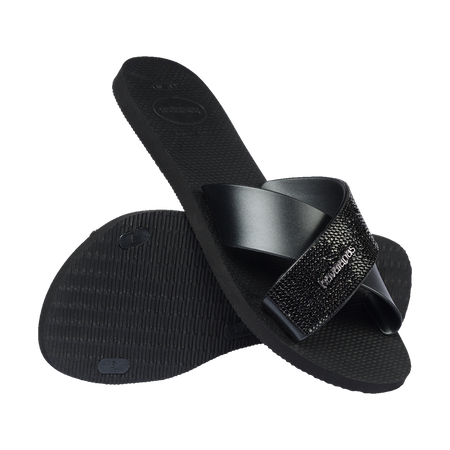 Havaianas Aqua Glow 閃耀交叉鞋帶涼鞋
