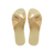 Havaianas Aqua Glow Sandals Buttercream Flip Flops Front View