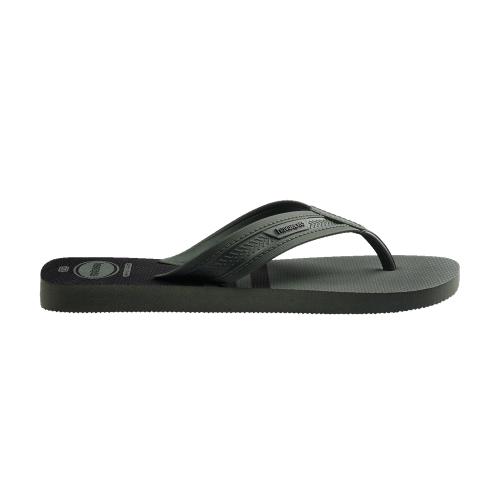 Havaianas City Basic Flip Flops Green Olive/Green Olive/Black Flip Flops Detail View