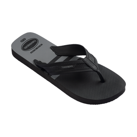 Havaianas City Basic Flip Flops Black/Black/Steel Grey Flip Flops Side View