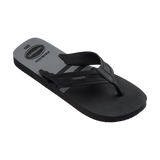 Havaianas City Basic Flip Flops Black/Black/Steel Grey Flip Flops Side View