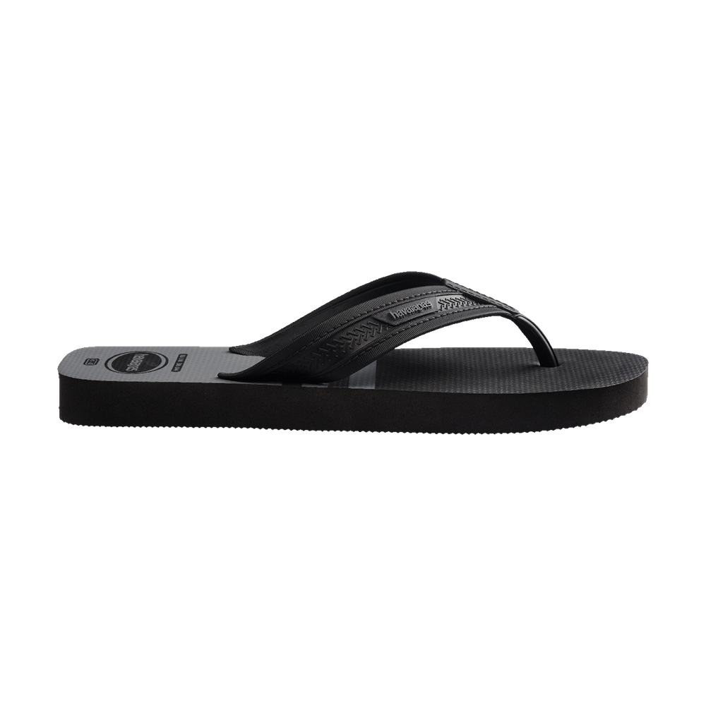 Havaianas City Basic Flip Flops Black/Black/Steel Grey Flip Flops Detail View