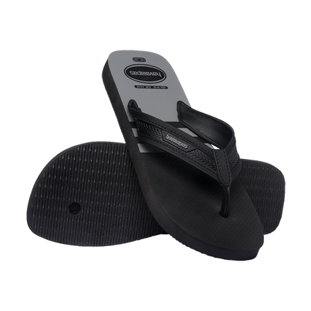 Havaianas City Basic Flip Flops Black/Black/Steel Grey Flip Flops Pair Shot