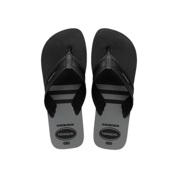 Havaianas City Basic Flip Flops Black/Black/Steel Grey Flip Flops Front View