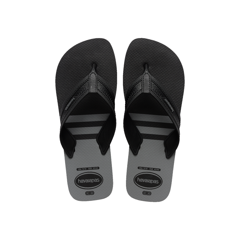 Havaianas City Basic Flip Flops Black/Black/Steel Grey Flip Flops Front View