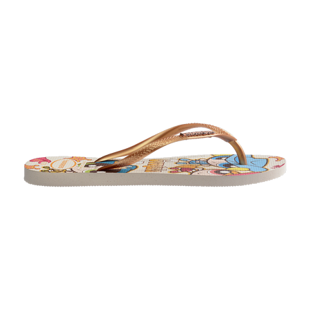 Havaianas Slim Warner Classics Flip Flops Beige Flip Flops Detail View