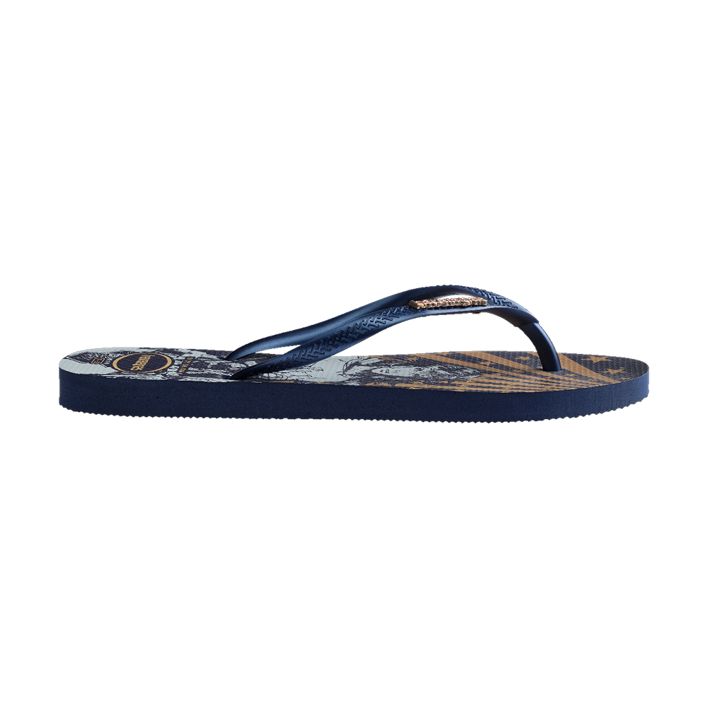 Havaianas Slim Warner Classics Flip Flops Navy Blue Flip Flops Detail View