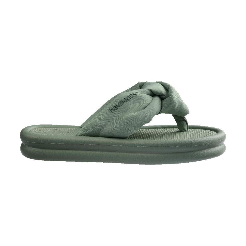 Havaianas Over Puffed Smoke Green Flip Flops Detail View