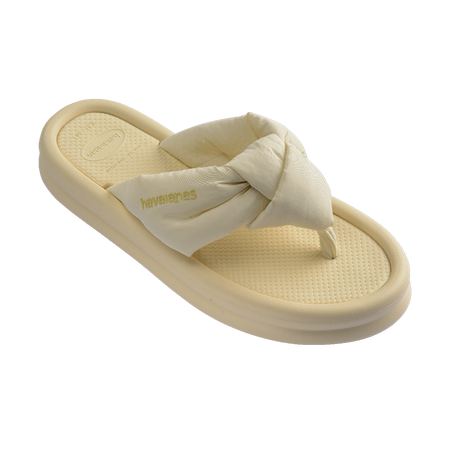 Havaianas Over Puffed Buttercream Flip Flops Side View