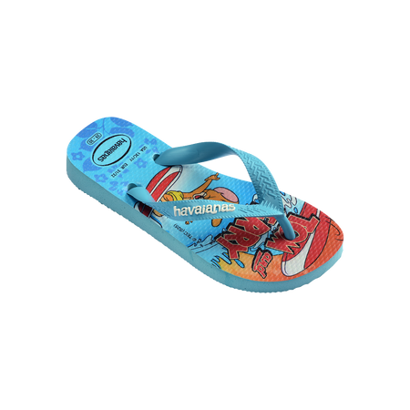 Havaianas Kids Top Warner Blue Flip Flops Side View