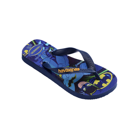 Havaianas Kids Top Warner Navy Blue Flip Flops Side View