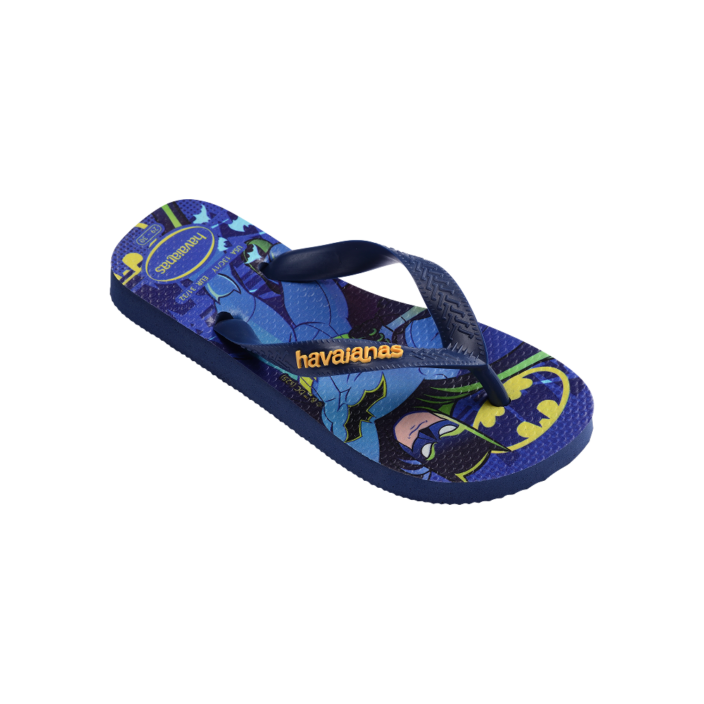 Havaianas Kids Top Warner Navy Blue Flip Flops Side View