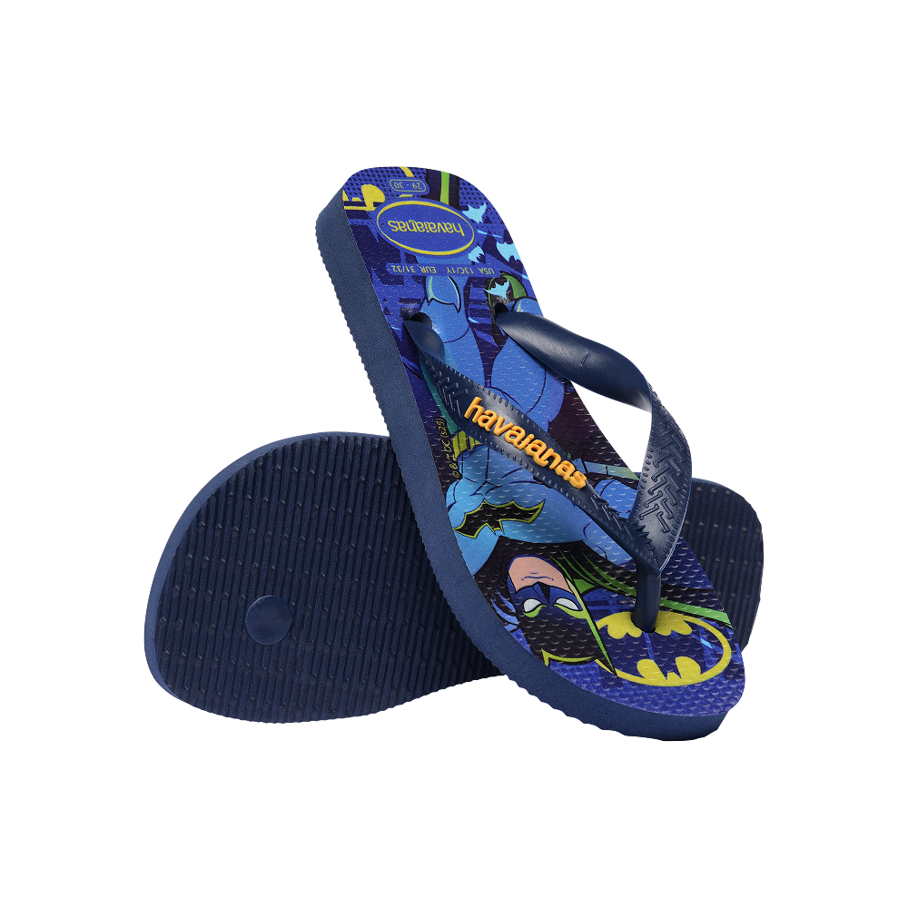 Havaianas Kids Top Warner Navy Blue Flip Flops Pair Shot