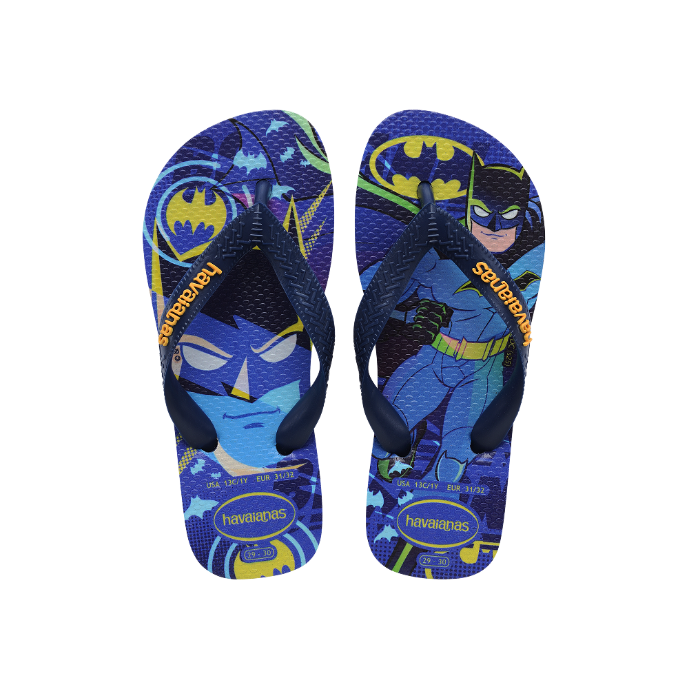 Havaianas Kids Top Warner Navy Blue Flip Flops Front View