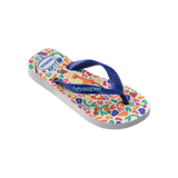 Havaianas Kids Bluey Flip Flop White/ Navy Blue Flip Flops Side View