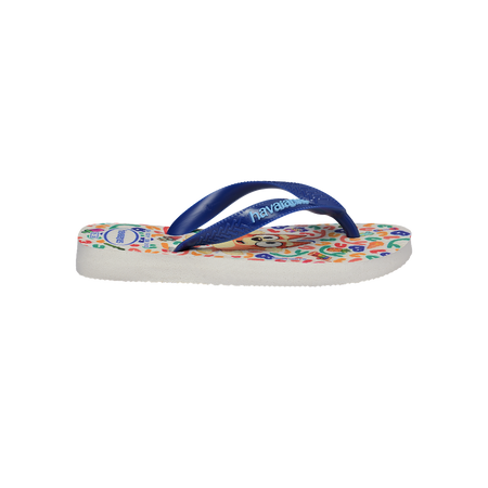 Havaianas Kids Bluey Flip Flop White/ Navy Blue Flip Flops Detail View