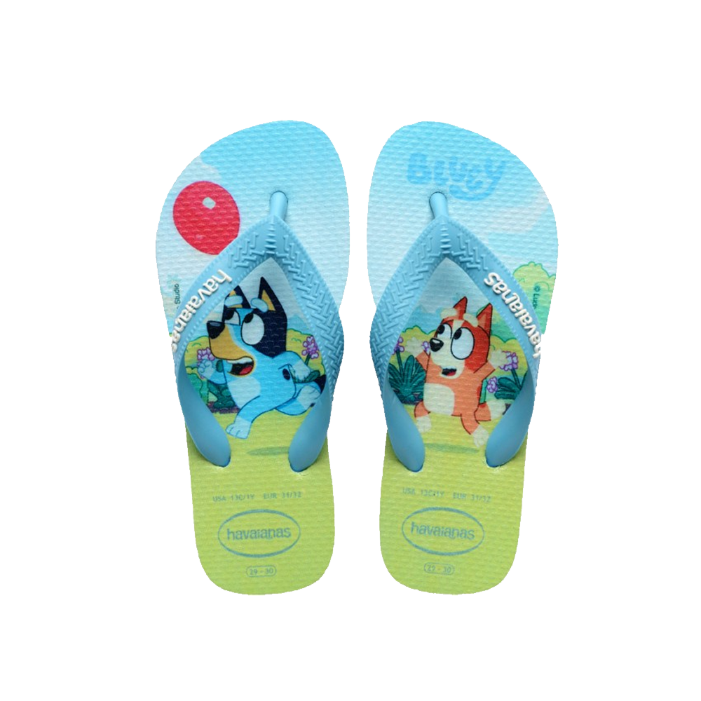 Havaianas Kids Bluey Flip Flop Transp / Black / Red / Silver Pr Flip Flops Front View