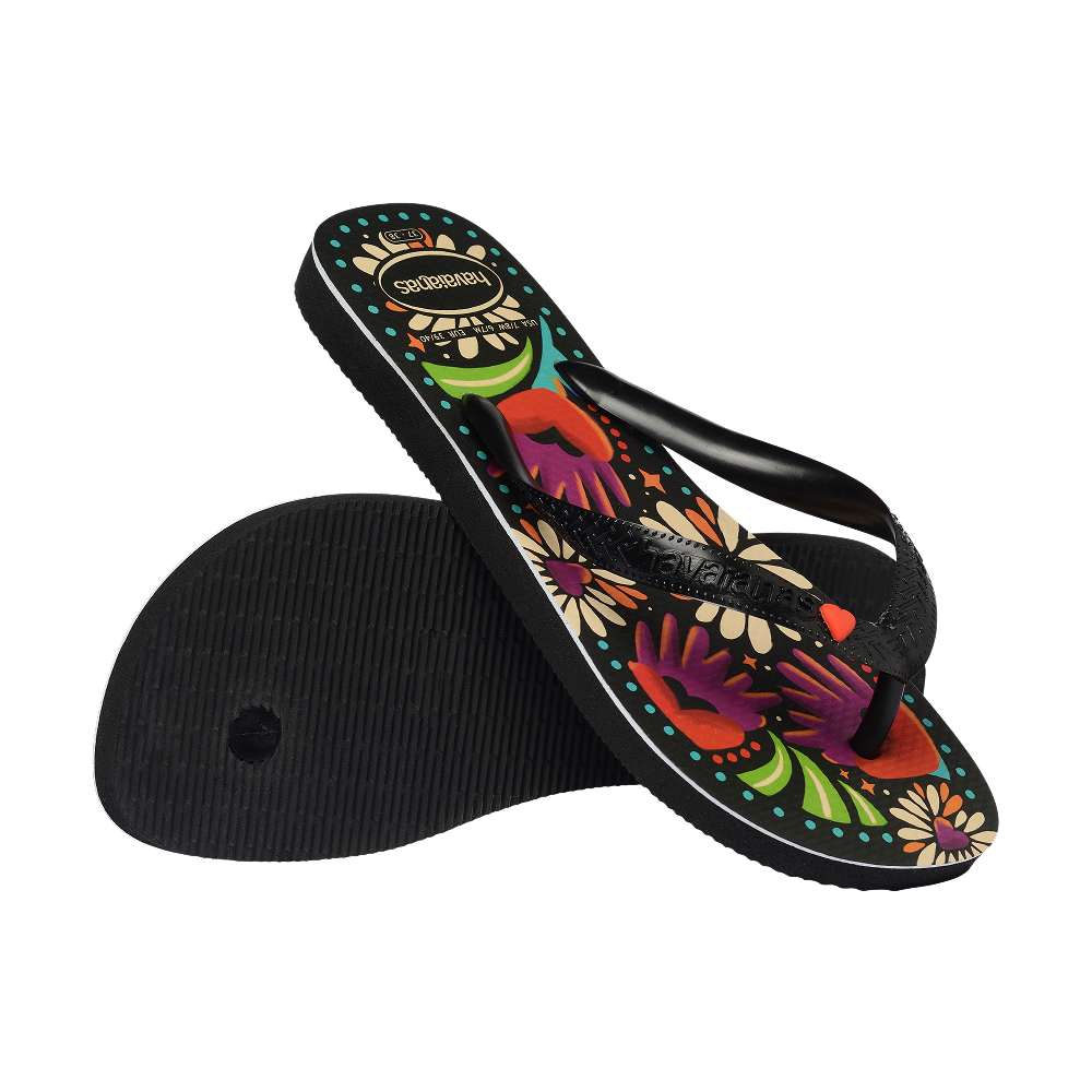 Feita de Ginga BEGÔNIA CORAÇÃO Flip Flops