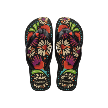 Feita de Ginga BEGÔNIA CORAÇÃO Flip Flops
