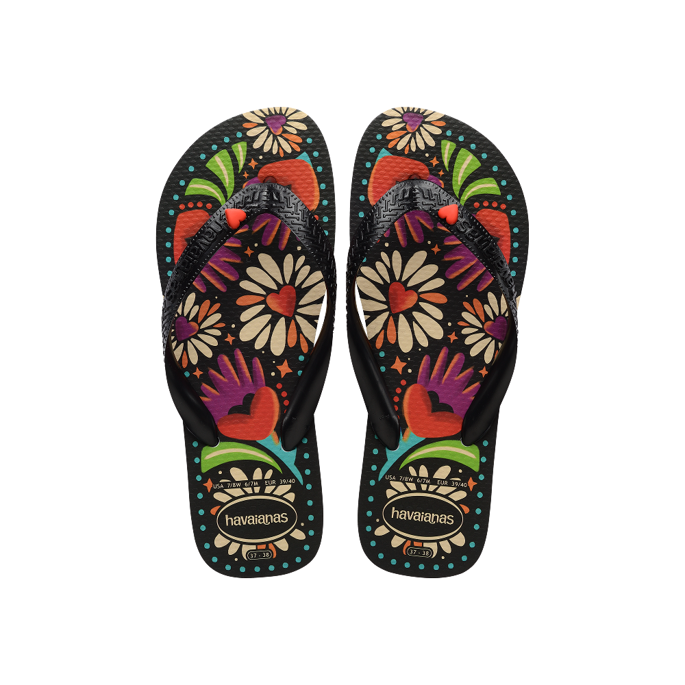 Feita de Ginga BEGÔNIA CORAÇÃO Flip Flops