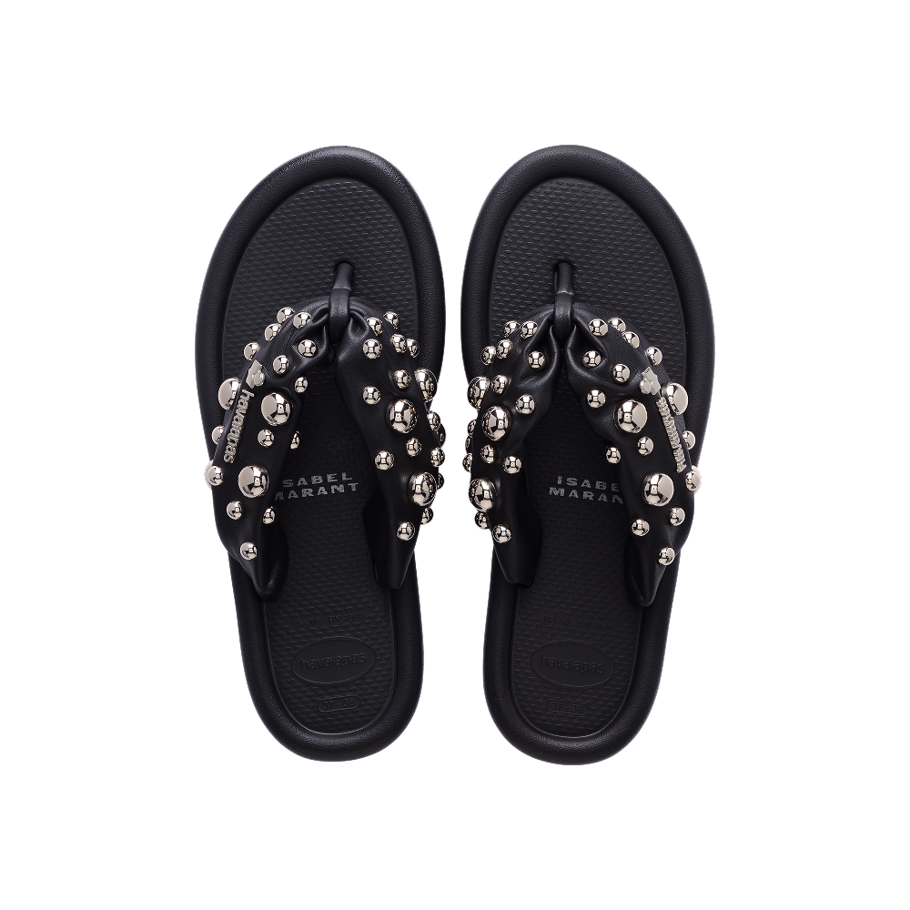 havaianas ISABEL MARANT Maxi Puffed Studs Black Flip Flops