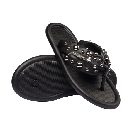 havaianas ISABEL MARANT Maxi Puffed Studs Black Flip Flops