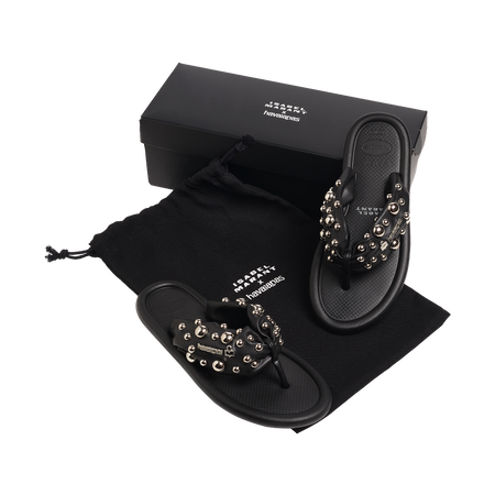 havaianas ISABEL MARANT Maxi Puffed Studs Black Flip Flops
