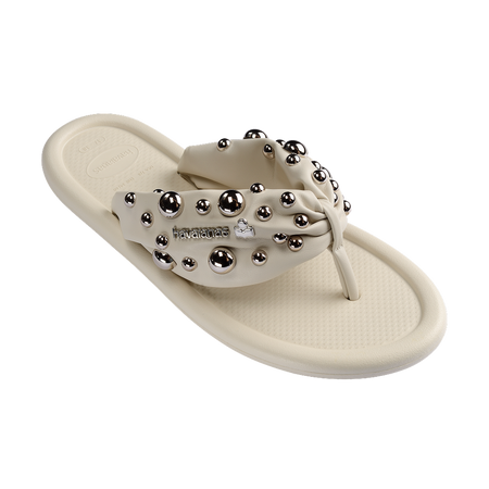 havaianas ISABEL MARANT Maxi Puffed Studs Beige Flip Flops
