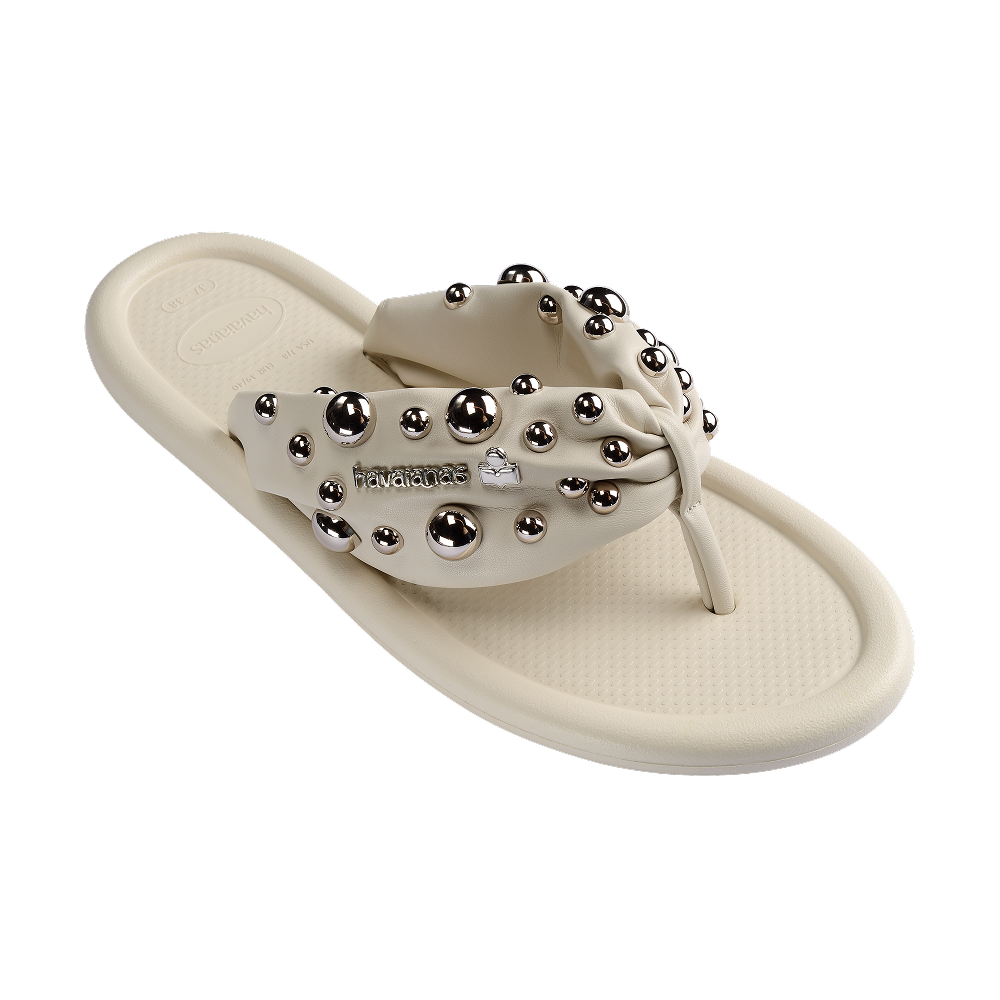 havaianas ISABEL MARANT Maxi Puffed Studs Beige Flip Flops