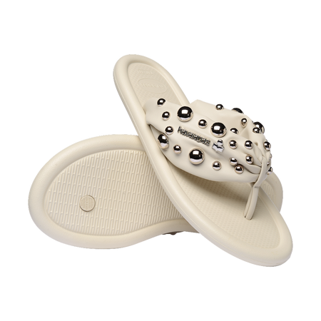 havaianas ISABEL MARANT Maxi Puffed Studs Beige Flip Flops