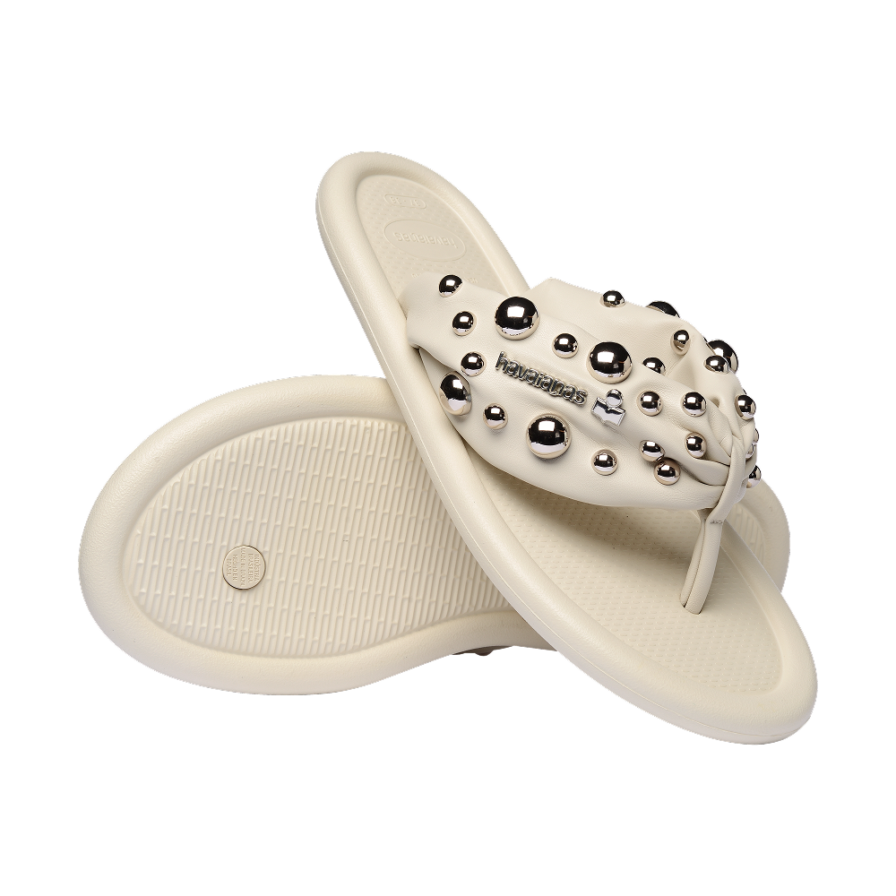 havaianas ISABEL MARANT Maxi Puffed Studs Beige Flip Flops
