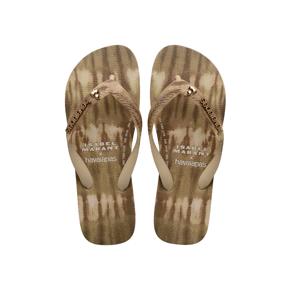 havaianas ISABEL MARANT Top Ikat Sand Grey Flip Flops