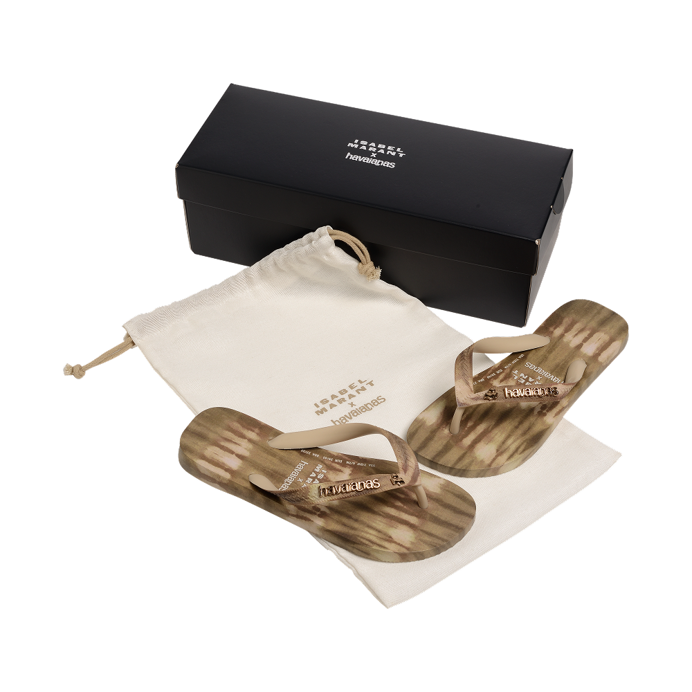 havaianas ISABEL MARANT Top Ikat Sand Grey Flip Flops