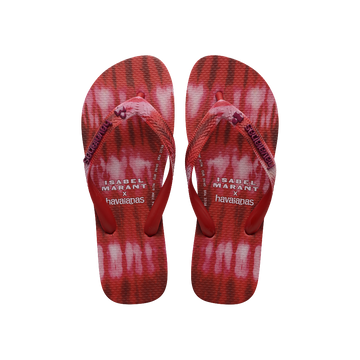 havaianas ISABEL MARANT Top Ikat Hibiscus Red Flip Flops