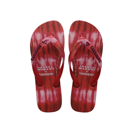 havaianas ISABEL MARANT Top Ikat Hibiscus Red Flip Flops