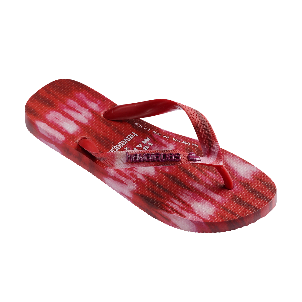 havaianas ISABEL MARANT Top Ikat Hibiscus Red Flip Flops