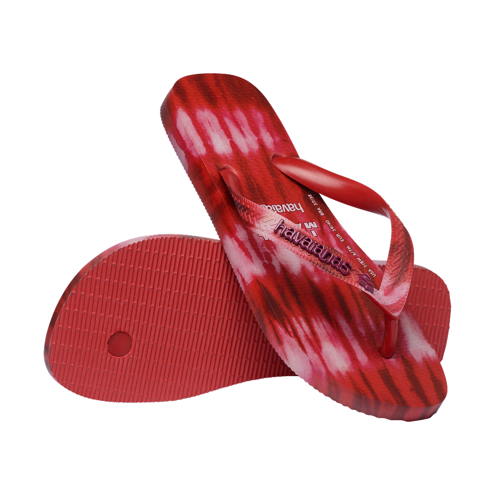 havaianas ISABEL MARANT Top Ikat Hibiscus Red Flip Flops