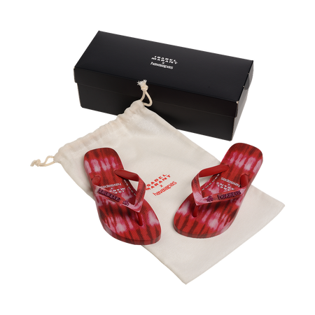 havaianas ISABEL MARANT Top Ikat Hibiscus Red Flip Flops